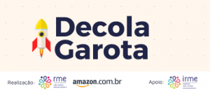 Banner do programa Decola Garota. Aceleração da Amazon.