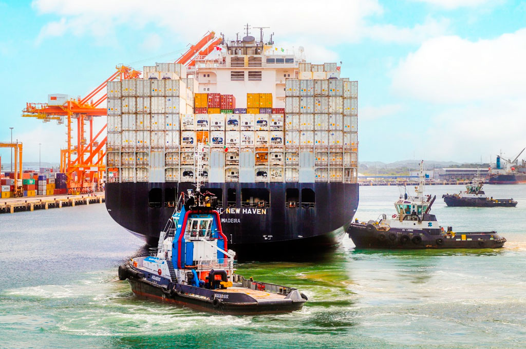 Navio atracando no Porto de Suape | Divulgação