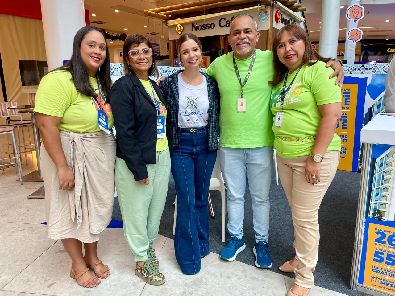 Equipe da Engemat na Feira Minha Casa Própria | Foto: Angélica Reis